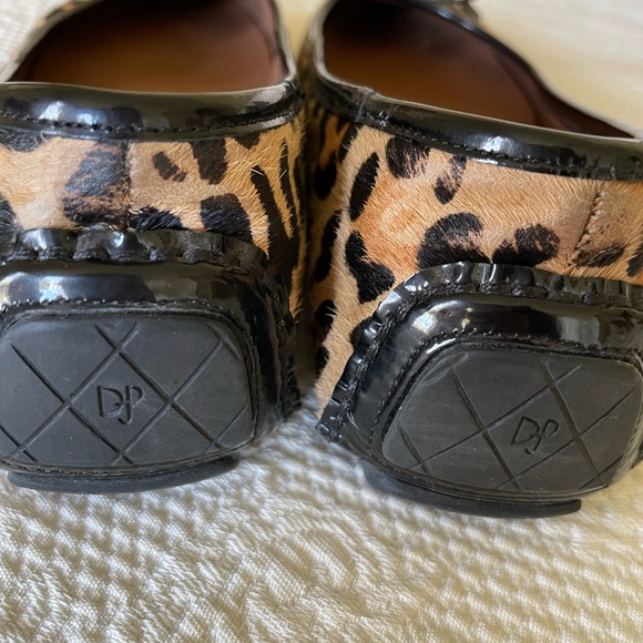 EUC Donald J. Pliner Genuine Calf Hair Leopard Print Driving Moccasins Size 8.5 - Picture 3 of 7